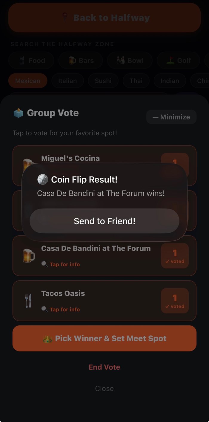 Group vote coin flip tiebreaker
